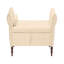 Banc de rangement rectangulaire en velours de 63,38 po avec pieds en bois massif et 1 oreiller-430266708
