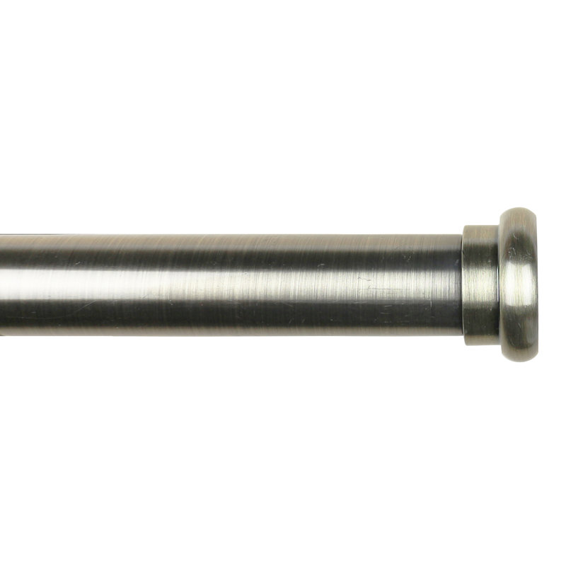 Tringle à rideaux simple Maryama, De 28 po à 48 po de largeur, Laiton antique