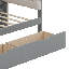 Lit plateforme simple en bois avec tête de lit tapissier, tablettes, tiroirs et station de charge-197203936-197203938