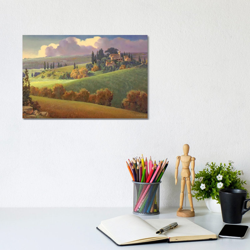 Spring In Tuscany by Maher Morcos - Wrapped Canvas Print, 20.32cm H x 30.48cm W x 1.91cm D