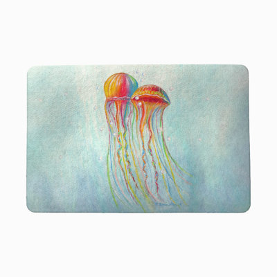 Tapis d’extérieur anti-dérapant 18 po x 26 po jellyfish Lofland