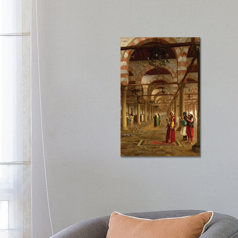 Prayer In The Mosque, 1871 by Jean Leon Gerome - Wrapped Canvas Print, 66.04 cm H x 45.72 cm W x 1.91 cm D
