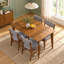Ensemble de salle à manger 5 pièces en bois massif avec 4 chaises rembourrées pour la cuisine et la salle à manger-1721317463-1776828475