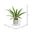 Yucca artificiel en pot-1940313825