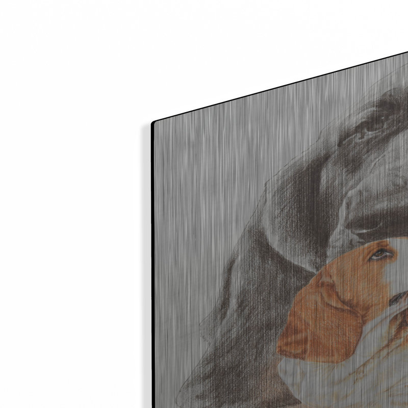 «Basset and Ghost» par Barbara Keith, H 36 po x l 24 po