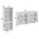 Arantza Entertainment Center for TVs up to 75" with Bookcases