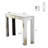 Glam Mirrored Console Table & Crushed Diamond Accent Wall Mirror Set