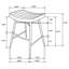 Tabouret de comptoir rembourré Amita-363070594-363070621