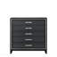 Commode au fini noir patiné-296574840