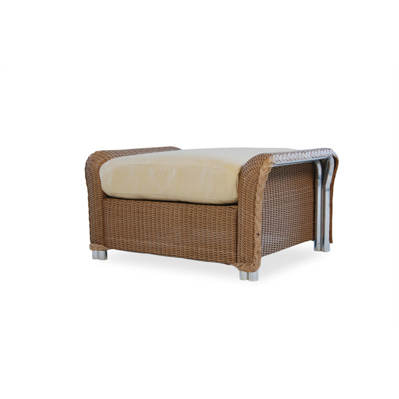 Reflections Outdoor Ottoman, Hickory, Mills Char