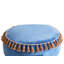60cm Wide Round Solid Colour Pouffe Ottoman