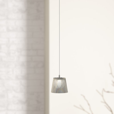 Emerie 1 - Light Nickel Single Pendant