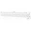 Mantels Direct Country Living Hatteras Floating Pine Wood Fireplace Mantel Shelf - 72 Inch Whitewash Wooden Farmhouse Floating Mantel Shelf For Electric Fireplaces And More!-1226593469