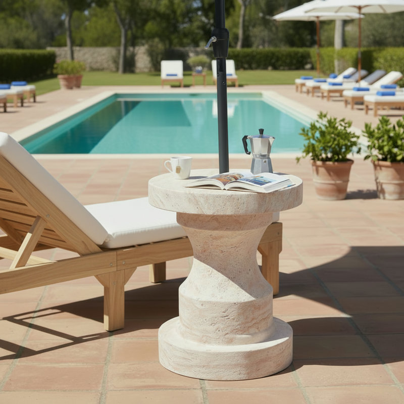 Table d'appoint Lucretia MGO, Naturel