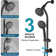 Wall Mounted,slide Bar Combo Rain Showerhead,dual Shower Head,rough-in Valve Included