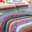 Ensemble de courtepointe réversible bleu, rouge et orange de trois articles Sloane-651125253