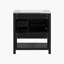 Meuble-lavabo de style transitionnel 30 po avec lavabo en céramique, vert-103667011