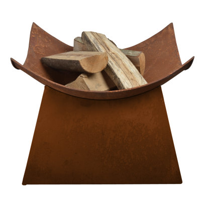 Hoy Round Steel Wood Burning Fire Pit