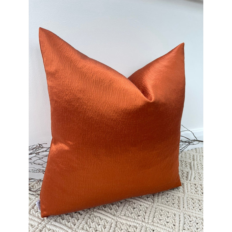 Abstract Square Cushion Cover, Orange 