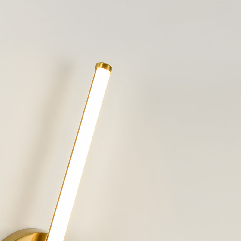 1-Light Dimmable LED Strip Vanity Light, Gold