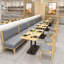 Bancs de restaurant simples et décontractés
