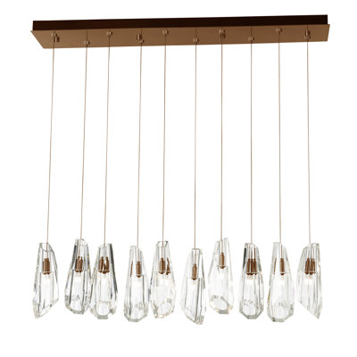 Luminaire suspendu en cristal 10 lumières Luma