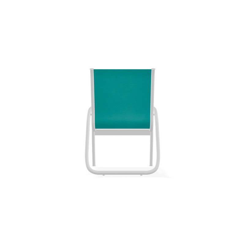 Fauteuil de patio Gardenella, Blanc texturé, Turquoise
