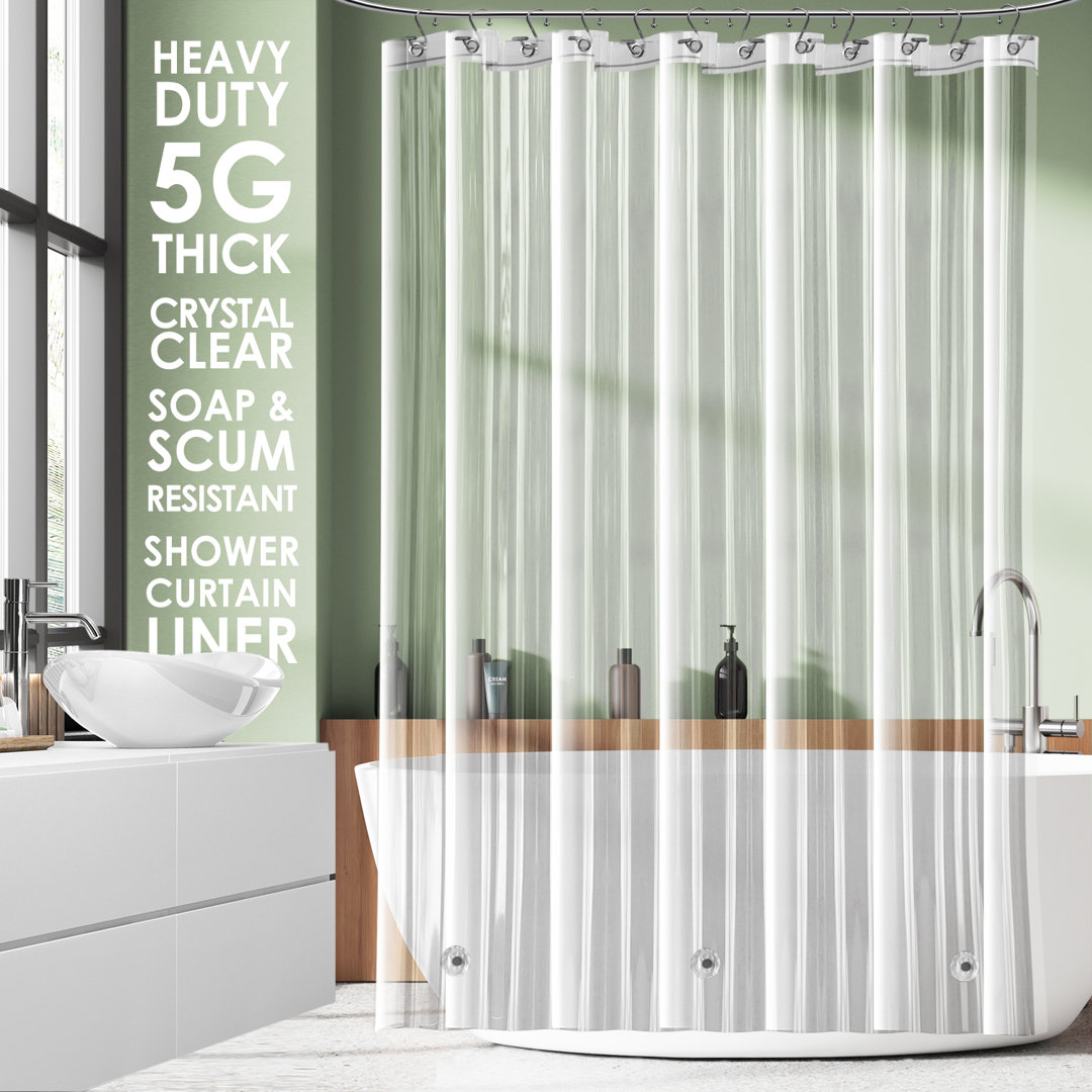 Clara Clark Heavy Duty Shower Curtain Liner Clara Clark