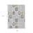 3' X 5' Gray Silver And Gold Geometric Washable Indoor Outdoor Area Rug