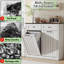 Armoire à linge à panier inclinable double Ahart avec panier de rangement pour salle de bain Farmhouse.-121671686-134836438