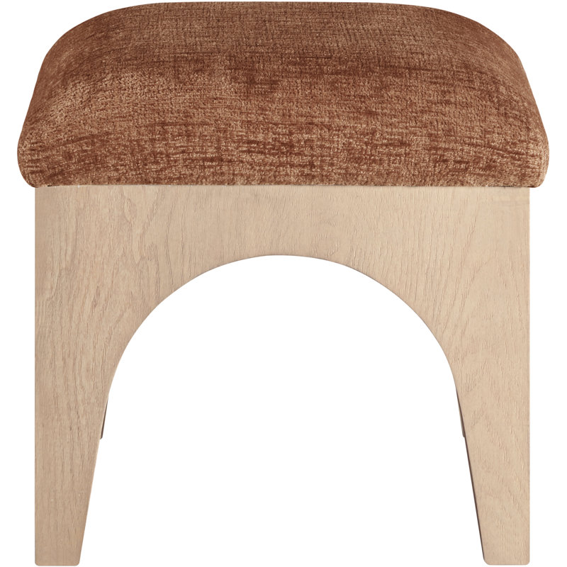 Repose-pieds Lawson, Tissu cognac chenille, Naturel