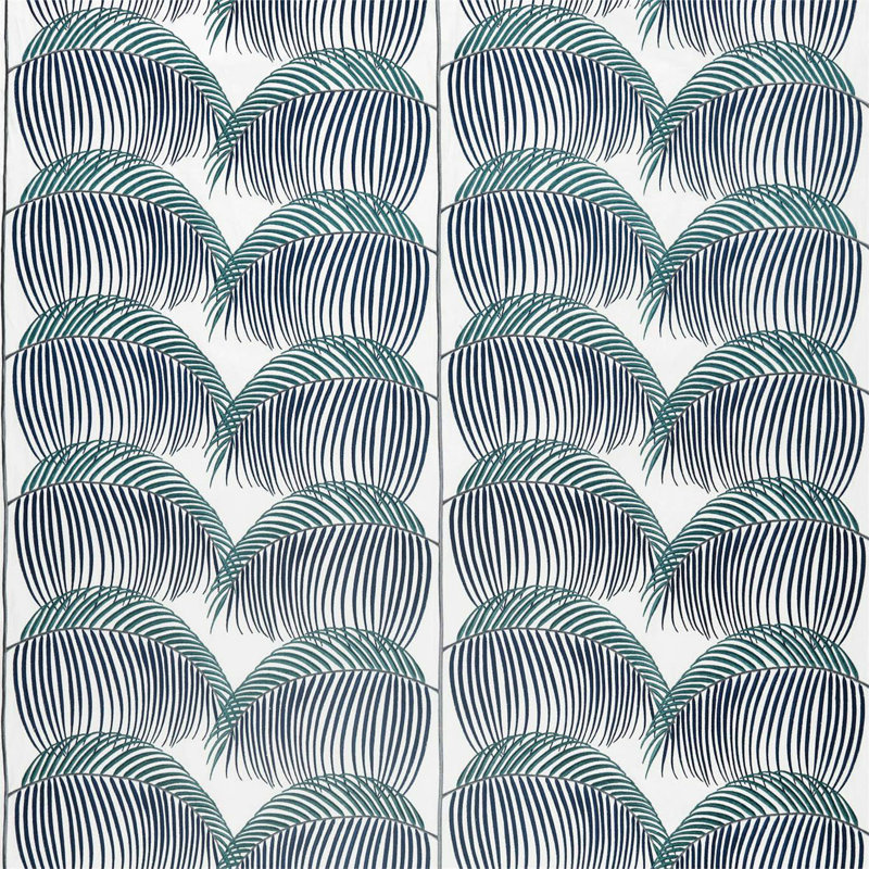 Manila Embroidery Fabric, Indigo
