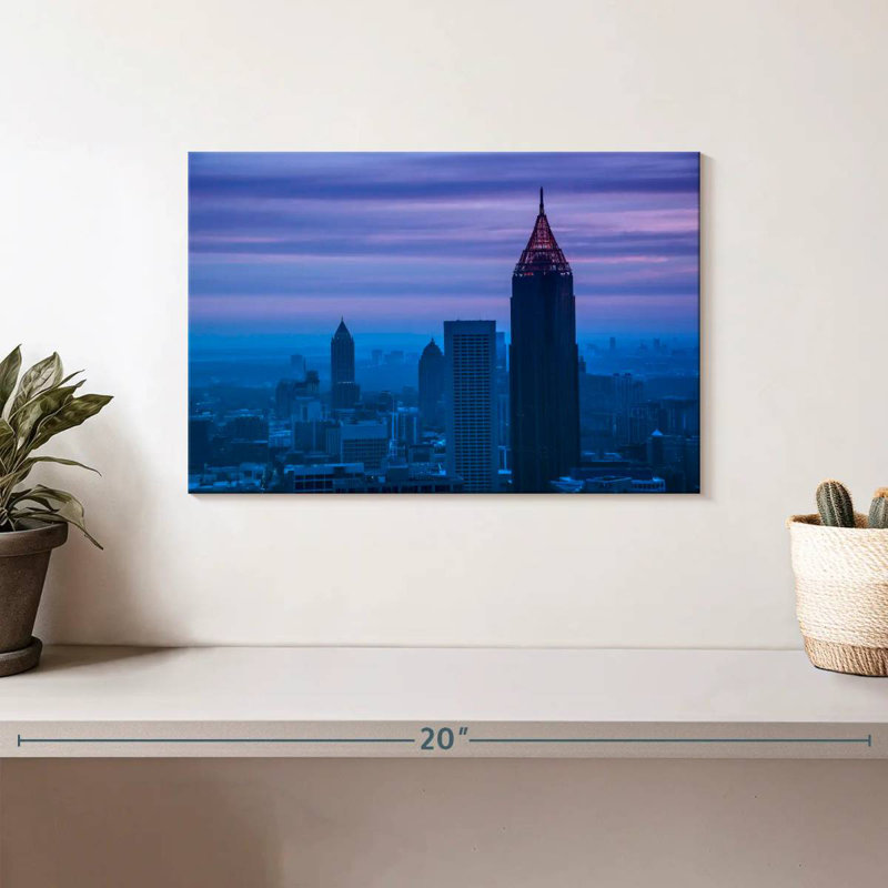 Twilight In Atlanta, 8" H x 12" W