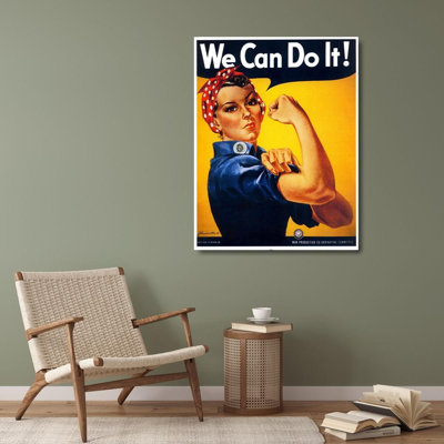 Art sur toile tendue de la collection Trinx Vintage Apple Collection: We Can Do It
