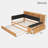 Comfortable Daybed With Trundle, Storage Shelves, Bench, Charging Station And Upholstered Headboard-2087339880