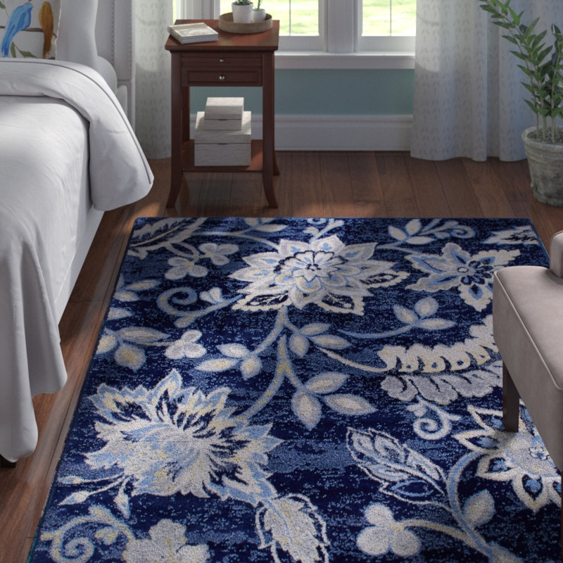 Tapis bleu marine Mountview, Rectangle 7 pi 10 po x 10 pi 5 po