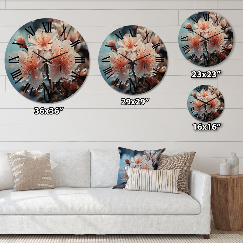 Horloge murale paysage d'hiver, Moyenne