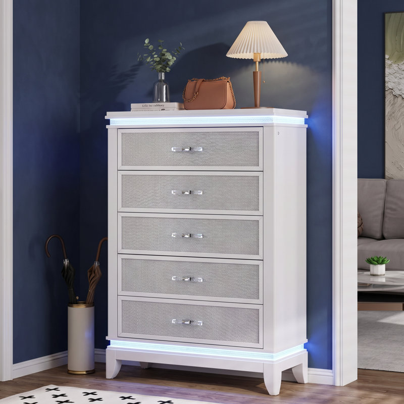 Ensemble de chambre à coucher standard 5 pièces Elmin, Grand