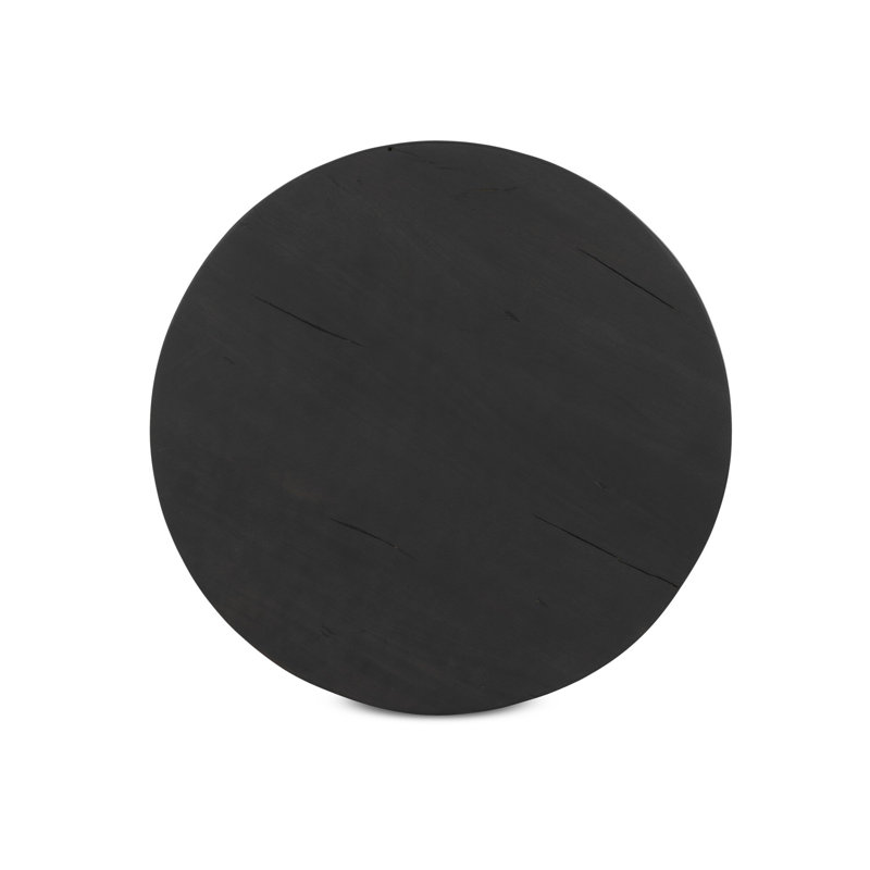 Rivi End Table-Dark Reclaimed, Black