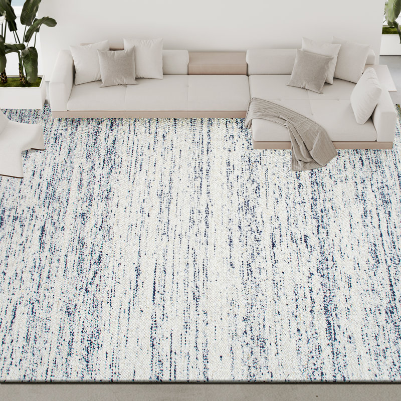 Hand Woven Wool Area Rug, Rectangle 2' x 3'