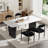Marble MDF Top Dinning Table Set-795511692-795511688-795511689