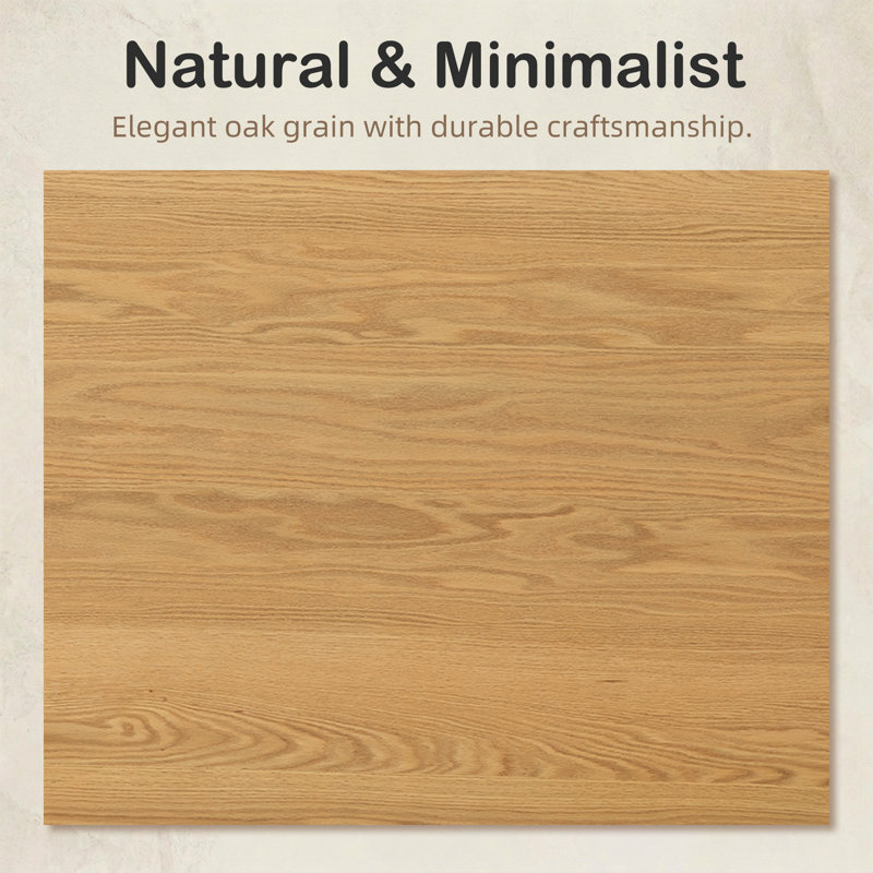 33.5"W×30"H Wood Dining Table Kitchen Table with 4 Legs, 30" H x 79" L x 33.5" W, Natural Wood