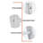 Wooden Ladder - Shaped Towel Rack gray
