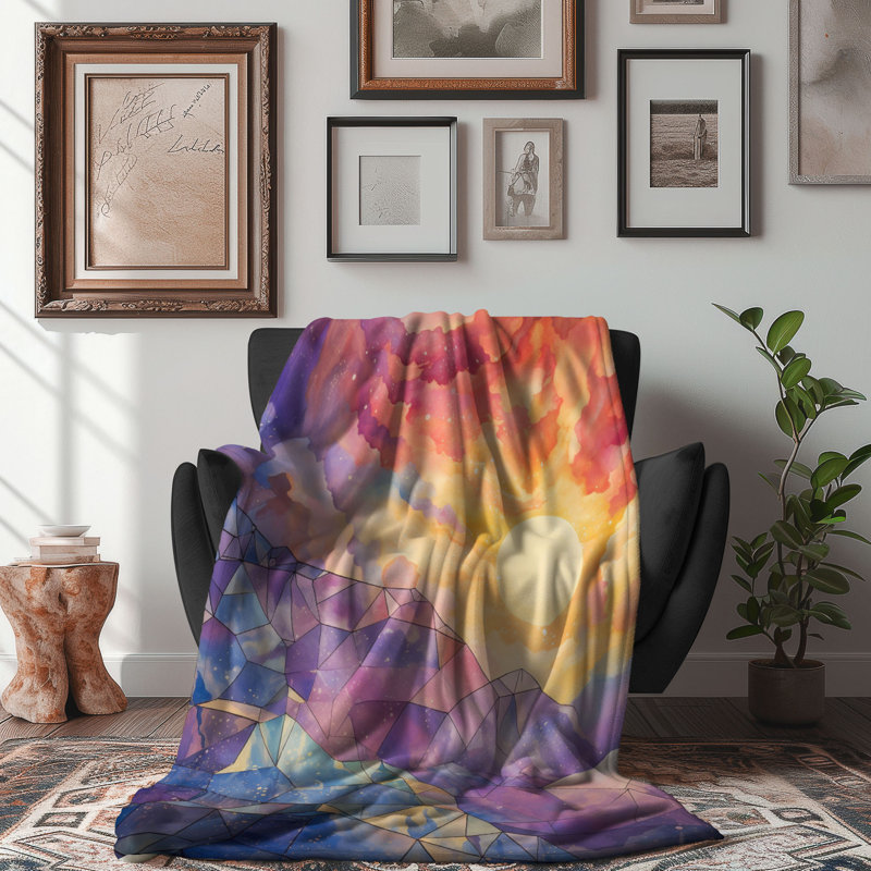 Spectre ciel - couverture Sherpa 1 pièce de qualité supérieure 0176, L 60 po x L 80 po