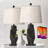 24.5'' Resin Modern Glam Table Lamp Set With Usb-314853827