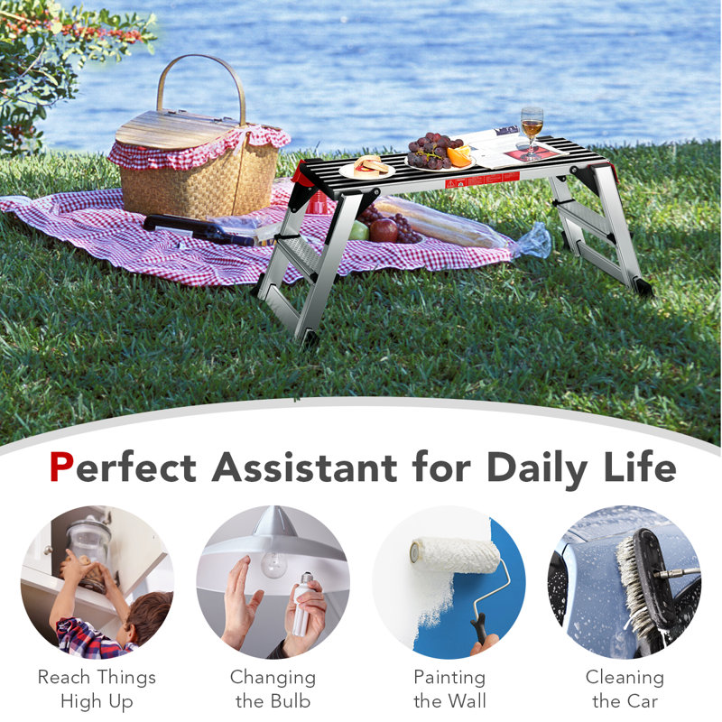 2 - Step Aluminum Lightweight Folding Step Stool