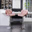 Tabouret de bar pivotant en velours