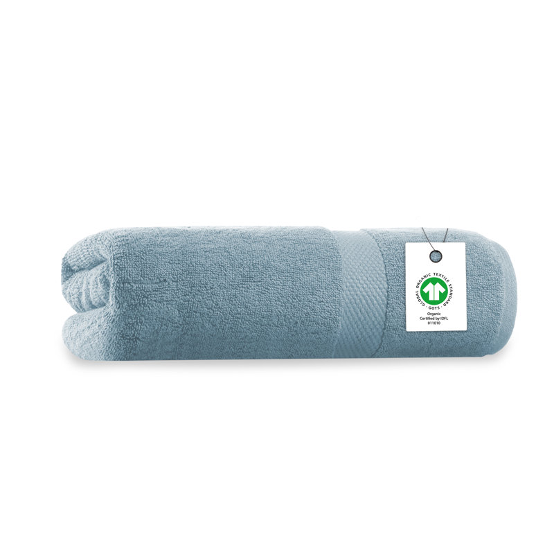Sengul GOTS & OEKO-TEX Certified Organic Cotton Bath Towel – 650 GSM, Long-Staple, Plush, Quick-Drying & Absorbent, 30" x 58"