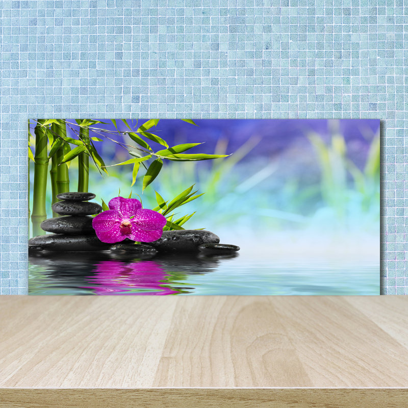 Loreina 50cm W x 100cm L Glass Peel and Stick Panel