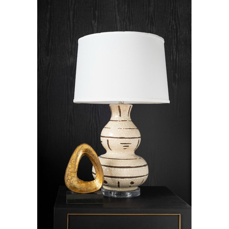 Alpha Abstract Figurines & Sculptures, Gold/Black